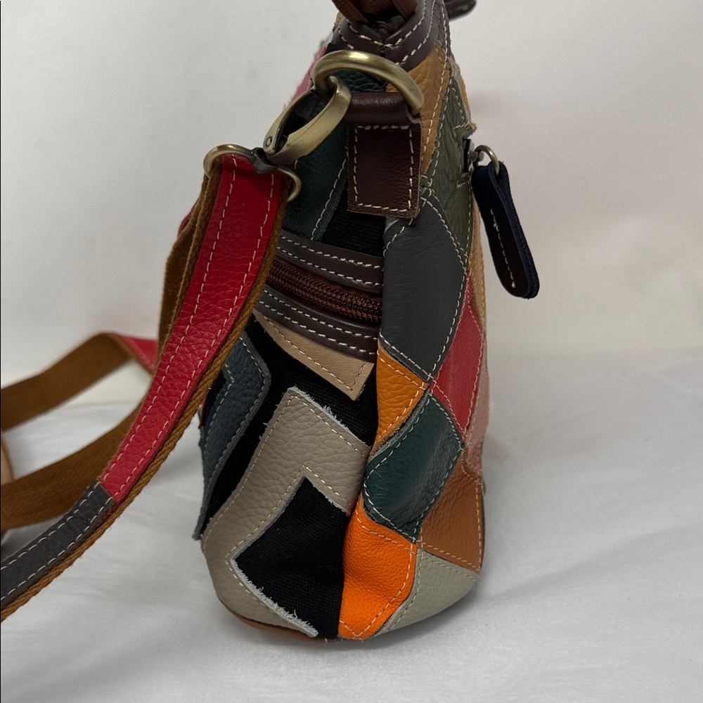 Spring Step L’artiste Leather Patchwork Crossbody… - image 7
